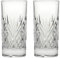 British Crystal Set of 2 Highball Glass/Tumbler, Clear, Brierley Hill Crystal Cut Glasses Westminster (2, 360ml)