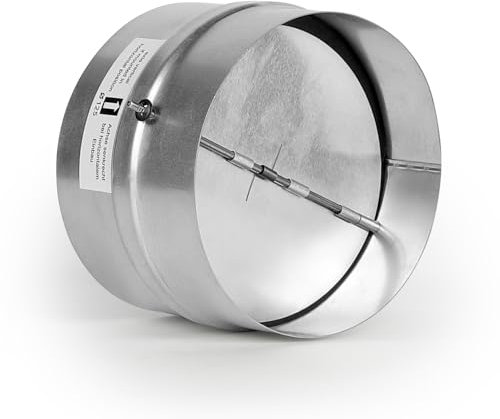 LALAGO Ø125 mm Válvula de Retención de Aire, Tapa Antirretorno con Junta de Goma, Válvula Antirretorno con Válvula de Retención Automática para Conducto de Ventilación y Salida de Aire