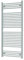 Radiador toallero blanco 1217X450 (40 entre ejes) de Cabel