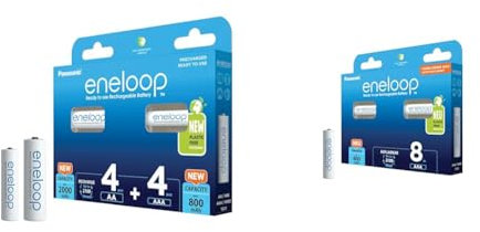 eneloop, AA/Mignon + AAA/Micro NI-MH Akku, 8er-Pack & AAA/Micro NI-MH Akku, 8er-Pack