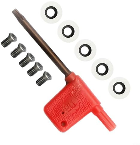 Frese in carburo di tungsteno, diametro 12 mm, 5 pezzi inserti rotondi per torni per legno