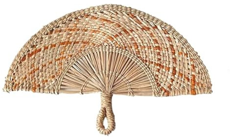 Kznifmk Einzigartiges Wandbehang-Design, Handgefertigter Ventilator, Haushalts-Wandventilator-Anhänger mit Umwickeltem, Boho-Stil für Wohnzimmer