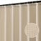 MIULEE Leinen Texturiert Duschvorhang 180x200 cm Hellbeige, Schwerer Hotel Luxus Polyester Wasserdicht Duschvorhänge, Antischimmel Waschbar Stoff Badvorhang für Badezimmer mit 12 Ringe