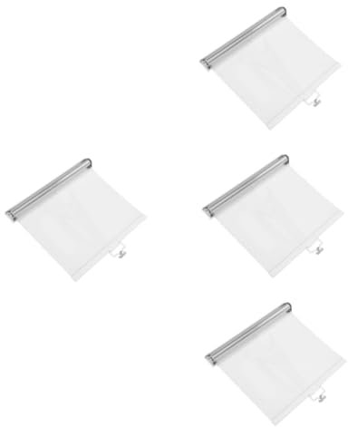 TOPBATHY 4pcs Supermarket Freezer Roller Blind Window Shades Pull for Food Preservation