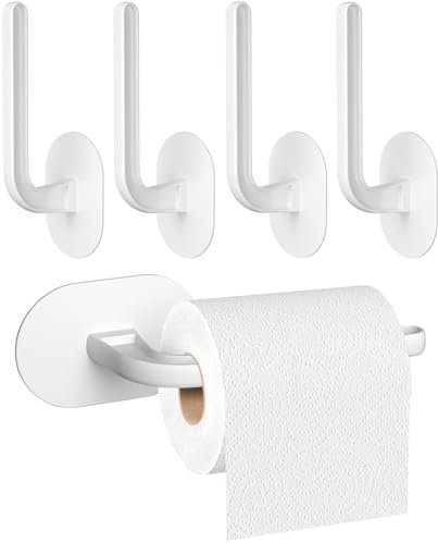 Coopache 4 Stück Huthaken Selbstklebend für Baseball Cap Halterung Wand Bohren Hut Halter Haken Hutständer für Mützen Aufbewahrung Organizer (Weiß)