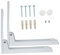 Alipis Rejilla Extensible para Horno Microondas Soporte Retráctil de Pared Longitud de 390 Mm Material de Acero al Carbono