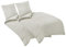 Aisbo Bettwäsche 135x200 4teilig Beige - Bettbezug 135 x 200 cm 4tlg mit Kissenbezug 80x80 cm, ÖKO-TEX Bettwäsche Set Mikrofaser mit Reißverschluss, Weich und Bügelfrei