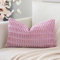 Artscope 1er Set Boho Gestreifte Kissenbezug Einfarbig Zierkissenbezug Dekokissen Sofakissen 40x60 cm Kissenhülle Weiche Couchkissen für Sofa Wohnzimmer Schlafzimmer Dekor, Hellviolett