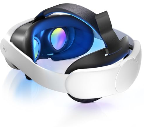 Head Strap Compatible with Meta Quest 3S/Quest 3, Adjustable Elite Strap Replacement with Silicone Back Pad, Comfort Padding, Ergonomic Design to Reduce Pressure and Enhance Support for VR Gaming