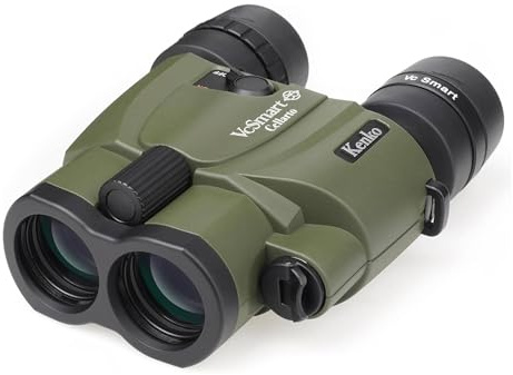 Kenko Bildstabilisierung Fernglas Vc Smart 10x30 Cellarto WP, Dachkantprisma, wasserdicht IPX7, kontinuierliche Nutzung 28 Stunden, für Outdoor, Vogelbeobachtung und Sternenguckerei, 097922