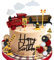 Zug Kuchen Dekorationen Mini Zug Tortendekoration Verkehr Spur Eisenbahn Kuchen Dekorationen Zug Thema Geburtstag Party Supplies