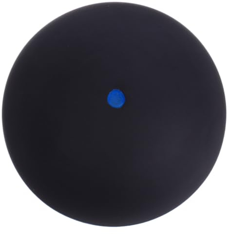 Toddmomy Squashball Blauer Punkt Gummiball Für Reaktionstraining Elastischer Trainingsball Mit Einstellbarer Sprungkraft Kompakte Größe Für Innen- Und Outdoor-Übungen 1 Stück