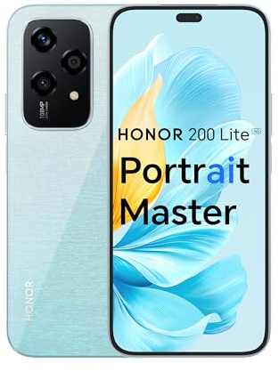 HONOR 200 Lite, 5G Dual SIM, 12GB RAM + 256GB ROM, 6,7” Anti-Drop AMOLED Display, 108MP Triple Rear Camera, Starry Blue - International Version