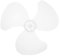 Gatuida lama del ventilatore elettrico Elettroventilatore a pale 3 foglie accessorio per ventilatore a piedistallo in piedi Blade di fan pale del ventilatore da soffitto di ricambio bianca