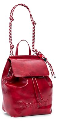 Desigual Rucksack Freizeitrucksack Half Logo Luena Backpack Carmine rot