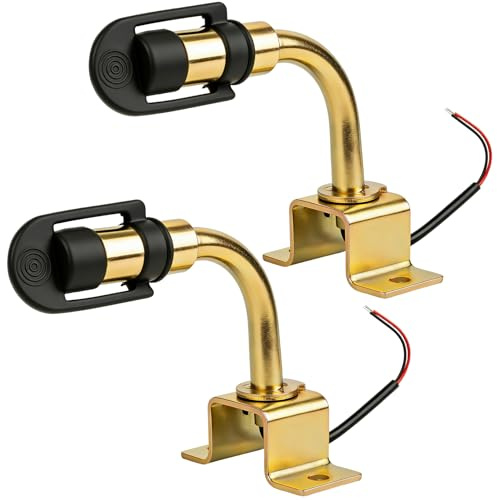 JAOGAUS 2 Stück Rundumleuchten Halter 90° L-Form, Rundumleuchte Halterung | mit Kabel und Gummikappe, Universal Halterung für Rundumleuchte 12V/24V, 24 mm Anschluss, Für Traktor, LKW, Land