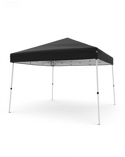 Pavillon 3x3 Wasserdicht Stabil, Faltpavillon UV Schutz 50+, 3-Fach Höhenverstellbar, Gartenpavillon mit Tragetasche, für für Gärten, Terrassen, Partys, Strände, Zusammenkünfte usw, Schwarz