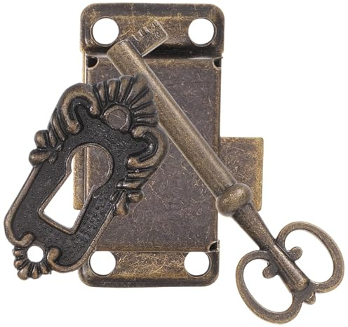 ASAKKURA Serrures de Meuble Anciennes avec Clés Lot de 1 de Fer et Alliage de Zinc Installation Facile pour Meubles et Placards Vintage pour Projet DIY