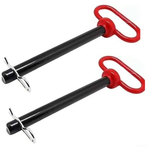 Perno di traino resistente con clip di bloccaggio e maniglia per rimorchio sicuro e rimorchio attrezzature, inclusi tosaerba e camper