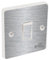 the grafix studio Brushed Silver Light Switch Sticker Vinyl/Skin cover