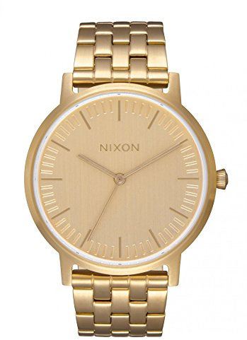 Nixon Unisex Erwachsene Analog Quarz Uhr mit Edelstahl Armband A1198-502-00