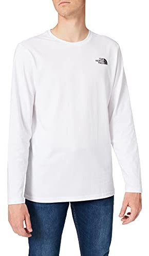 The North Face Men Easy Long-Sleeve T-Shirt - White, X-Small