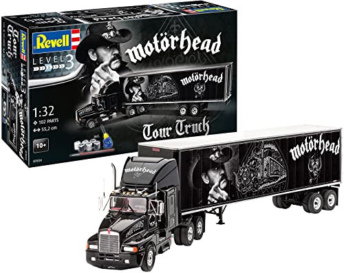 Revell RV07654 7654 Other License 07654 Tour Truck Motoerhead Truckmodell Bausatz 1:32 Schwarz
