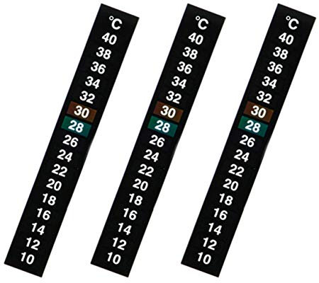 XLKJ 30 Stück Aquarium Thermometer Digital Temperatur Aufkleber Thermometerstreifen Aquarium
