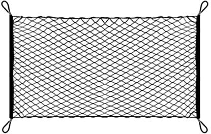 Naisfei Car Cargo Net, 110 x 60 cm Luggage Net Adjustable Elastic Organizer Net, Nylon Trunk Storage Net for Car Interior Roof Storage Luggage Rear Boot,SUV Truck Bed Vans Groceries Motorhomes
