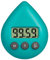 SPORTARC Minuteur de cuisine numérique étanche 5 couleurs en forme de goutte d'eau à économie d'énergie avec ventouse pour cuisine, douche, salle de bain, salle de gym, salle de classe