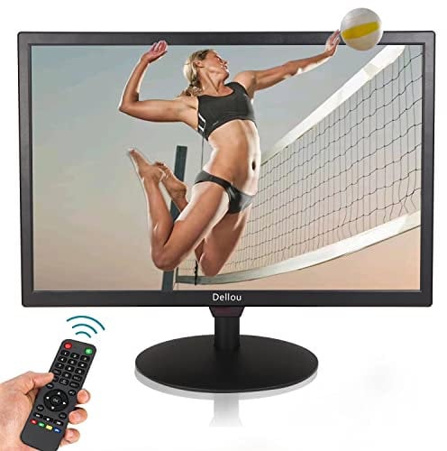 Eoulyee 15.6 Inch Small Security CCTV Monitor LCD Display Video Surveillance Camera PC Monitors Multi-Function interface HDMI AV BNC VGA USB Input 1366x768 Resolution Built-in Speaker