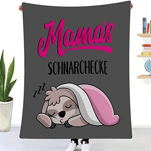 ZUCZUG Kuscheldecke Flauschige Personalisierte Geschenke Faultier Decke An Meine Mama, Muttertag Thanksgiving Geburtstagsgeschenk für Bester Mama, Super Weiche Flanelldecke Wohndecke Schlafdecke