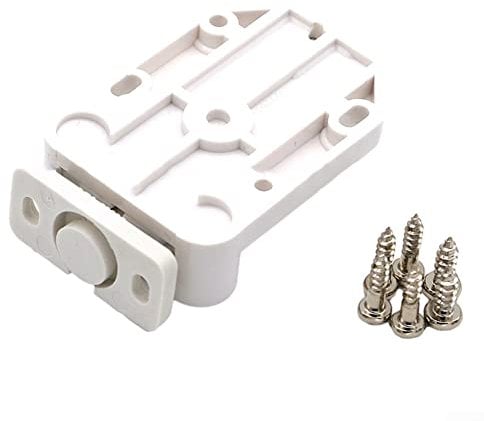 Catch Lock,3kg Hold Loft Catch Hatch Push Attic Cupboard Latch Press Lock Cabinet Panel,White