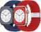 2ST Geflochtens Solo Loop Band für Apple Watch Armband 41mm 40mm 45mm 44mm 49mm 42mm 46mm 38mm,Dehnbarer Nylon Strap Armbänder für die iWatch series 10 9 8 7 6 5 4 3 se Ultra Herren/Damen
