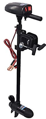MOLVUS Elektrischer Außenbord-Trolling-Motor, 28 LBS, 12 V, elektrischer Außenbord-Sup-Motor, Schlauchboote, Trolling-Motor, Zubehör, Bootsmotor