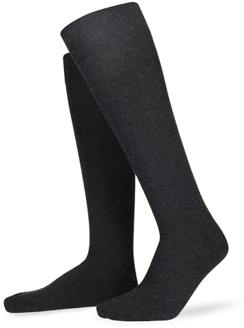 Hudson Herren Relax Woolmix Clima Druckfrei Kniestrümpfe (1er Pack)