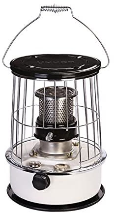 Kerosene Heater 6L 9000BTU/H Portable Heating Stove Fuel-efficient Camping Oil Burner with Detachable Top Cover for Indoor Outdoor Patio Home Office Hiking White