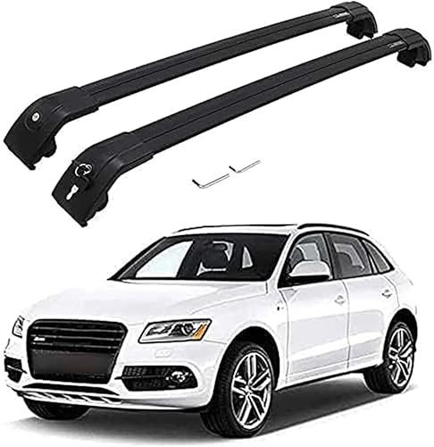 DRYFAL 2 Stück Auto Dachträger Für Audi Q5 2012-2017, Fahrradträger, Dachboxen Oder Als Skihalter Für Offene Dachrelinge, Auto Zubehör