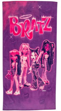 Franco Collectibles Bratz Badetuch, superweich, Baumwolle, 152,4 x 76,2 cm, 100% offizielles Lizenzprodukt