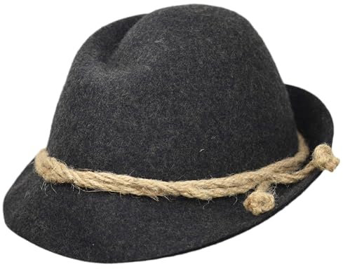 MELEGARI Faustmann Tiroler Hut Sepplhut Eibsee | Berghut | Alpin Hut | Herren Damen | Sommer / Winter, anthrazit, 56