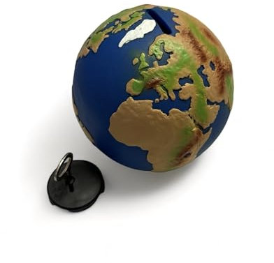 Globus Weltkugel Reise Spardose