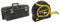 STANLEY FATMAX Boîte à Outils Étanche 58 cm - Résistant à l'Eau - Grande Capacité de Rangement & Stanley 1-30-697 - Mètre Tylon Bi matière 5m X 19mm - Ruban Anti-Corrosion - Blocage Du Ruban