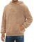 PEGENO Hoodie Herren aus Sherpa Fleece mit Tasche Basic Pullover Herren Langarm Casual Winter Kapuzenpullover Herren,Khaki Mittle
