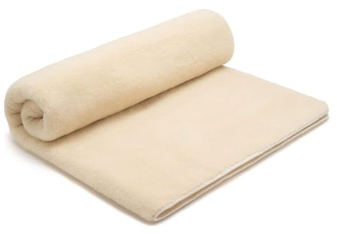 Merino Wolldecke Schurwolle 160x200 cm - Kuscheldecke aus 100% Merino Schafwolle - Groß und Flauschige Decke Wolle - Gewicht 1100g/m2 - Atmungsaktives Material