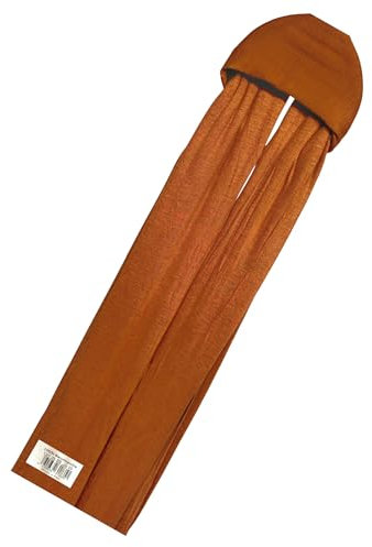 100% Baumwolle Cotton Hijab Jersey Kopftuch Frauen Premium (Herbst Braun #23)
