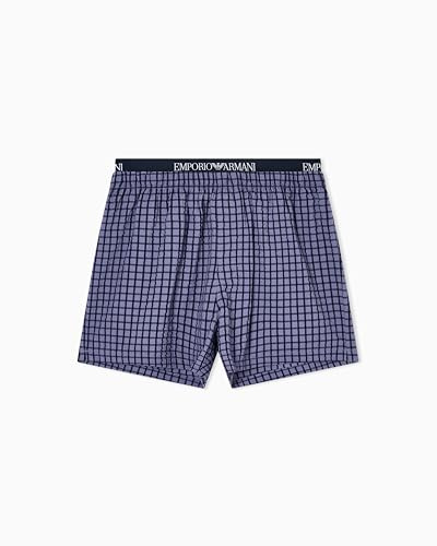 Emporio Armani Herren Yarn Dyed Woven Boxer Boxershorts (1er Pack)
