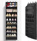 FENTEC Over Door Shoe Storage Organiser, 8 Tier Hanging Shoe Storage Door Shoe Rack Organizer for Space Saving, Back of Door Shoe Organiser Deep Pockets with Sturdy Hooks, 1 Pack, Black