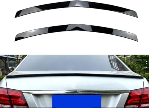 WangjunF Auto Kofferraum Heck Spoiler für Mercedes Benz E-Class 4 Door w212 e200 e300 2010 2011 2012-2016, Spoiler Heckspoiler Heckflügel Car Tuning Accessories,Black