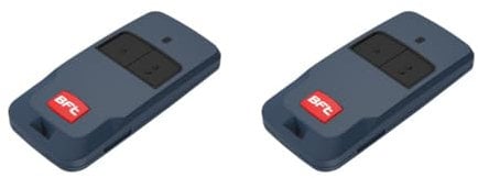 Radiocomando originale BFT Mitto Cool C2, Telecomando 433 MHz a 2 Canali per Cancelli e Garage, D112306 Set da 2 Pezzi
