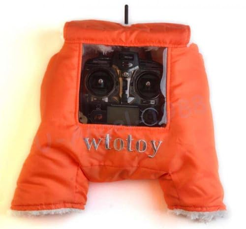 Winter Protection Gloves Cold Air Resistant Hooded Hand Warmers For Remote Control Transmitters(Orange)